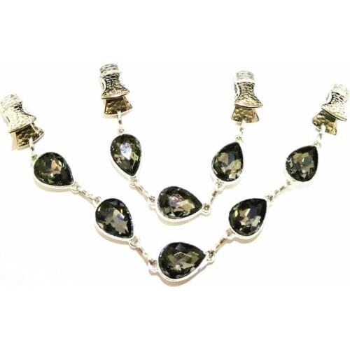 2Pcs/lot Water Drop Sweater Clasps Crystal Cardigan Guard Cloak Clip Women Shawl Clamps