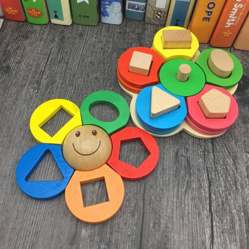 2in1 wooden educational shape matching toy Montessori toy Early Learning Color Shape Match Blocks Kids Toy for Boys Girls 2Y