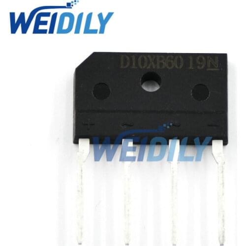 10PCS D10XB60 bridge rectifier 10A 600V D10 XB60 new