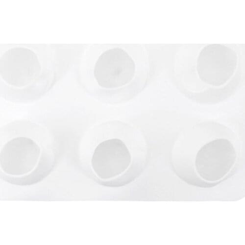 6 Cavity 3D Peach Silicone Cake Mold Cupcake Jelly Pudding Cookie Muffin Soap Mould DIY Baking Tool