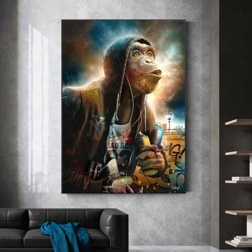 Abstract Various Funny Animals Canvas Painting Wall Art Nordic Posters and Prints Wall Pictures for Living Room Decoration