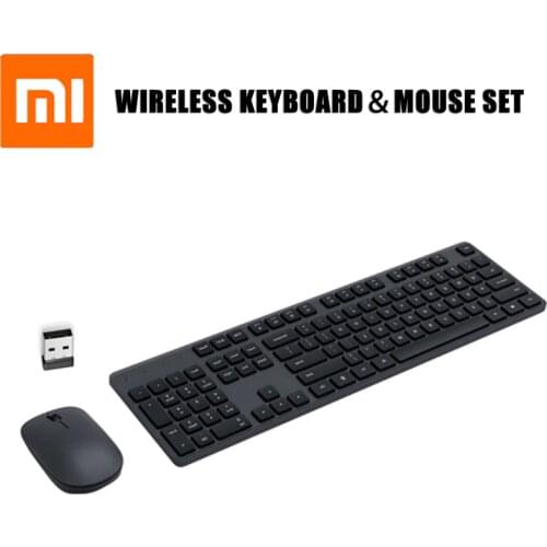 Xiaomi Wireless Keyboard Mouse Set RF 2.4GHz Office 104 Keys For Compatible Windows IOS PC Laptop Pad