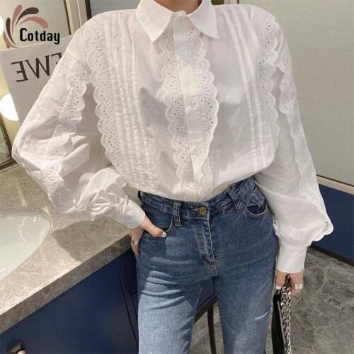 Женские хлопковые рубашки Cotday China At AliExpress