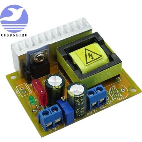 DC-DC Boost Converter 8-32V to 45-390V High Voltage ZVS Capacitor Charging Board 220V 110V