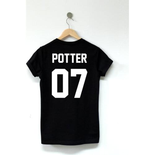 New fashion Unisex t shirts" Potter 07" tshirt High Quality Screen Print cotton unisex tumblr women men tops tees