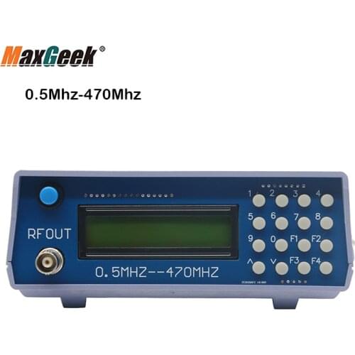 Maxgeek New 0.5Mhz-470Mhz RF Signal Generator Meter Tester for FM Radio Walkie-Talkie Debug
