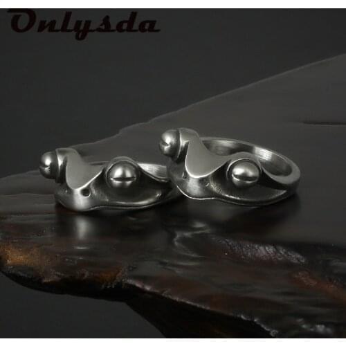 Dropshipping Fashion Gift For Women Frog Ring Retro Personality Creative Animal Unisex Jewelry Animal OSR657