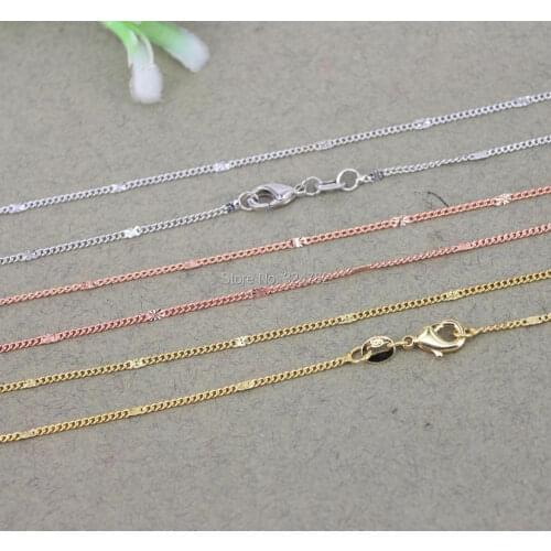 20PCS Fashion 18inch Chain Necklaces,Metal Lobster Clasp Necklace Chain,Jewelry Making Chain Necklaces,Jewelry Supply for DIY