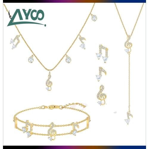 Swa Fashion Womens Jewelry Pleasing Series Musical Symbol Jewelry Sets Womens Earrings Necklaces Bracelets Fashion Jewelry