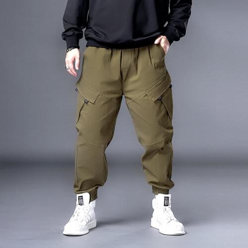 4 Color New 2020 Arrival Mens Fashion Military Multi Pocket Cargo Pants Casual Straight Long Baggy Combat Trousers Large Size