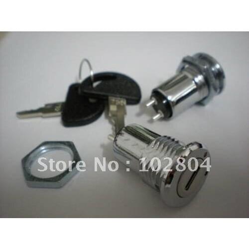 Key Ignition Switch ON/OFF Lock Switch with Plastic Handle, Key Put Out at ON or OFF Positon 50 Pcs Per Lot