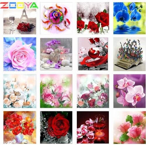Full Square/Round 5D Diamond Painting Orchid Diamond Embroidery Rose Butterfly Cross Stitch Diamond Mosaic Gift Handmade Jq614