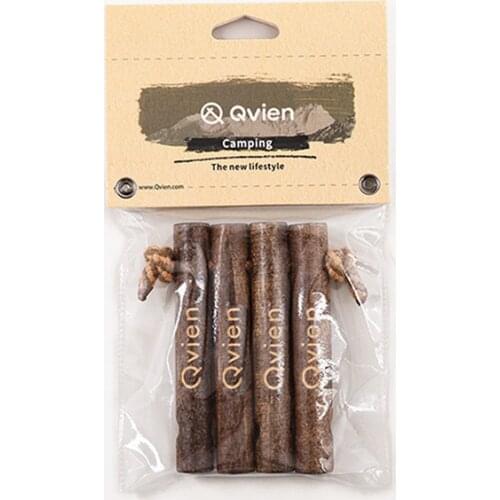 Qvien Outdoor Camping Double Hole Wind Rope Fixed Buckle Tent Adjustable Non-Slip Wooden Buckle Camping Accessories