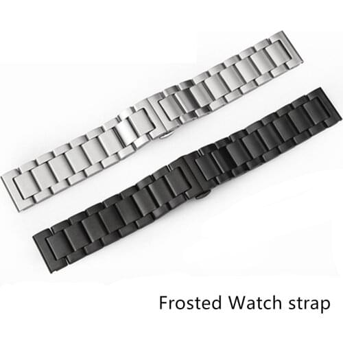 22mm Stainless Steel Watch Band for Samsung Gear S3 Classic Frontier Butterfly Buckle Strap Bracelet + Tool