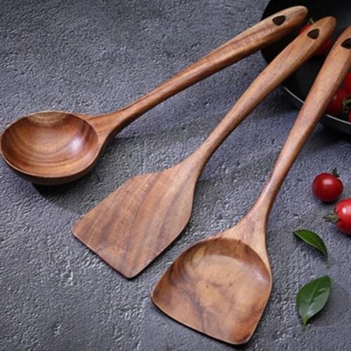 Black Walnut Wood Cooking Spatula Spoon Shovel 3PCS/SET