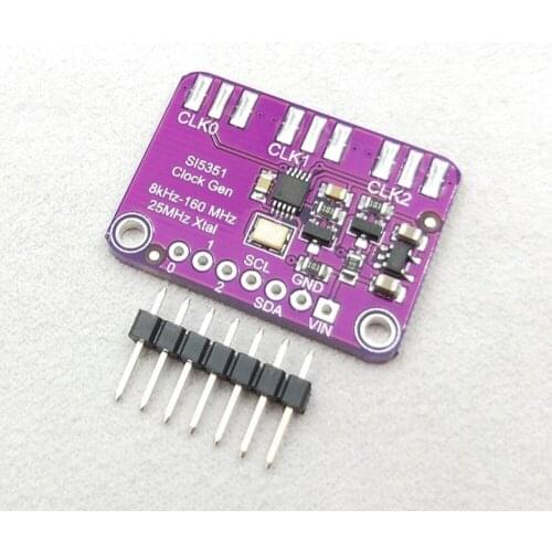SI5351 Clock Generator Module GY-SI5351 Clock Signal Generator Module High Frequency Signal Square Wave Frequency 8KHz-160MHz