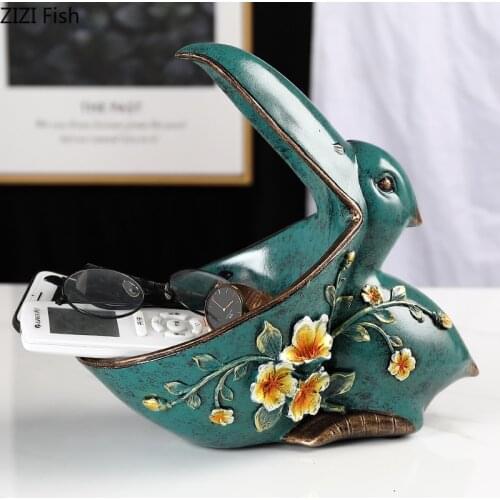 NORDIC ANIMAL ORNAMENTS CUTE ELEPHANT STORAGE DECORATION RESIN FIGURINES DESK DECORATIONS HOME DECORATION ACCESSORIES MODERN