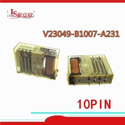 1PCS/2PCS 100%Original New Relay V23049-B1007-A231 24VDC V23049-B1007-A231-24V V23049 B1007 A231 10PIN