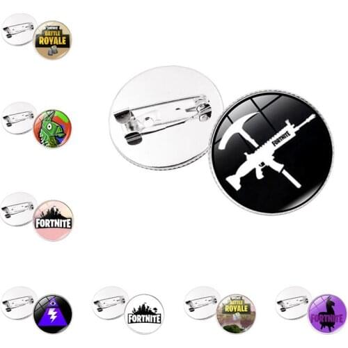 1pc Fortnite Cartoon Game BroochPins Badges Coat Decorative Couple Pin Brooches for Boy Kid Child Hat Backpack Accessories Pin