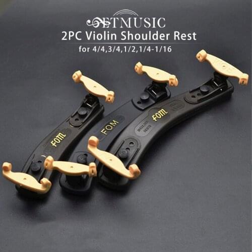 2pcs FOM Violin Double Side Adjustabale Shoulder Rest for 1/2 1/4 1/10 1/8 1/16 4/4 3/4 Violin Fiddle Accessories