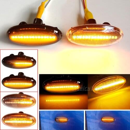 LED Side Marker Lamp Blinker Crystal Smoked Turn Signal Light Indicator For Mazda 2 3 5 6 BT-50 MPV