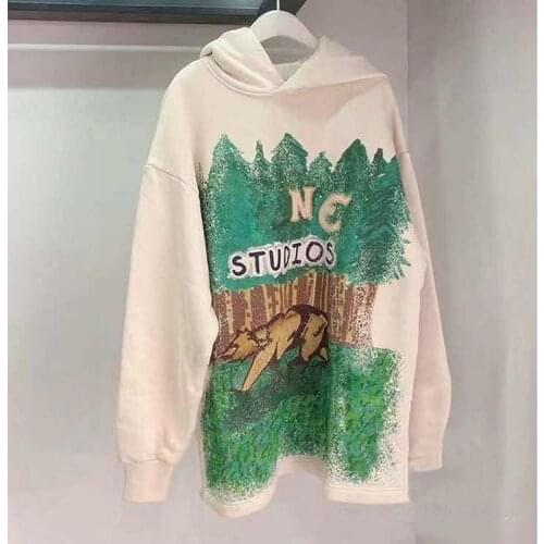 2021 AC studios Spring Summer Round O Neck Cotton Loose Print Short Sleeve sweater for Men and Women Hoodies 004