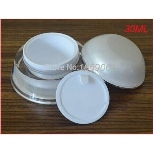 30g white pagoda shape acrylic cream bottle eyecream jar Cosmetic Packaging Cosmetic Jar