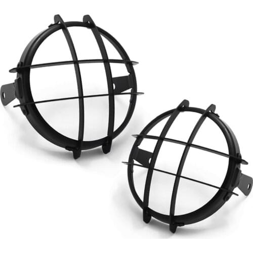 5.75 inch 6.5 inch GN125 Retro Scrambler Motorcycle Modified 5inch Headlight Protection Cover Light Grid Grille Headlight Guard