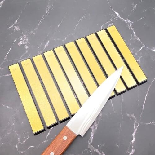 Diamond sharpening stone for kitchen knife sharpener Golden water stone with base non-slip system bar for Portable Apex edge