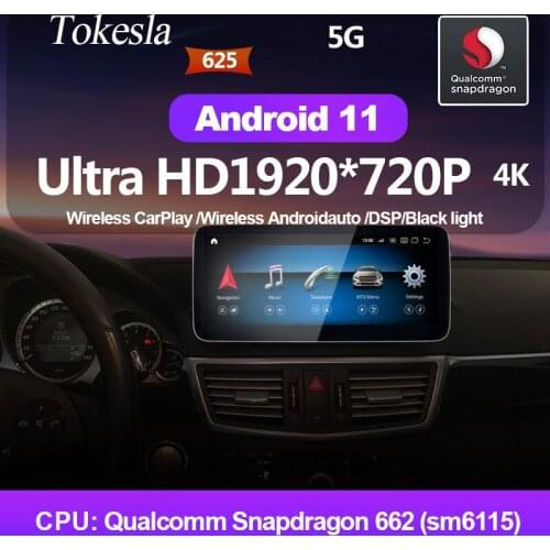 Tokesla Car Radio Multimedia Player For Mercedes Benz E Class W212 E200 E230 E260 E300 Android 11 GPS Navigation DVD Automotivo