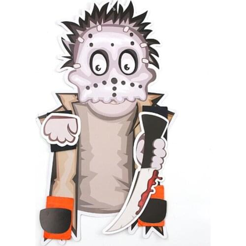 FunPa Halloween Paper Pendant Ornaments Skeleton Vampire Hanging Decoration For Halloween Party