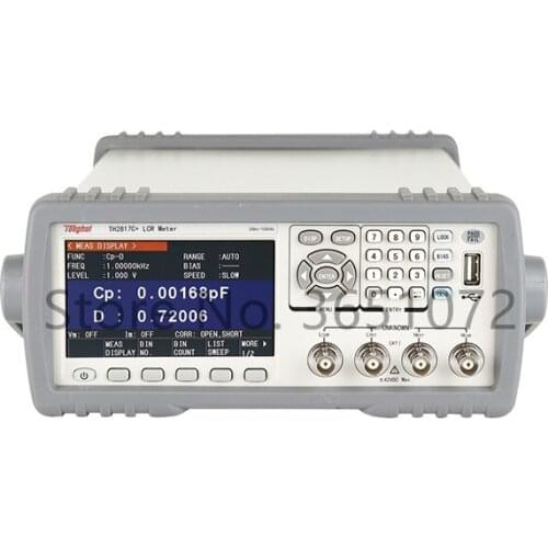 TH2817C+ 50Hz,60Hz,100Hz,120Hz,1kHz,10kHz,20kHz,40kHz, 50kHz,100kHz Digital LCR Meter