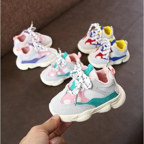 Children Sneakers Shoes Boys Girls Sport Shoes Child Leisure Trainers Casual Breathable Kids Running Shoes Baby Toddler Shoes