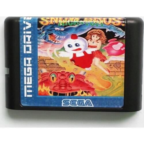 Snow Bros Nick & Tom Game Cartridge Newest 16 bit Game Card For Sega Mega Drive / Genesis System