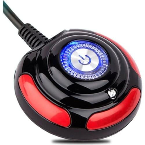 Computer Power Buttons Power on/off Reset HDD Push Round big Button Switch with 160cm Cable Bracket For Desktop PC Computer Host