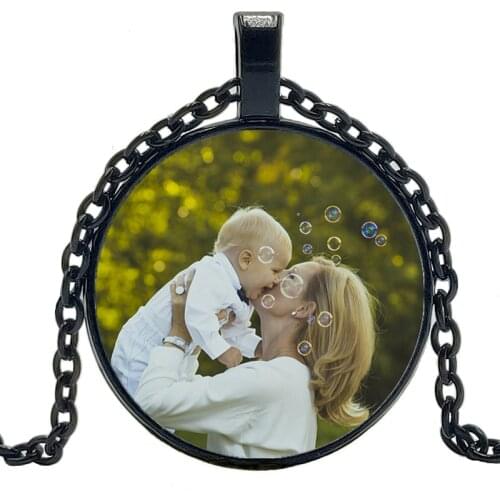 Photo Pendants Custom Rectangular Pendant Necklace Photo of Your Baby Child Mom Dad Grandparent Loved Gift Family Member Chain