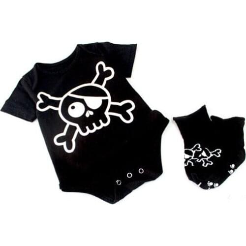 Hotsale baby skull romper kids infant clothes
