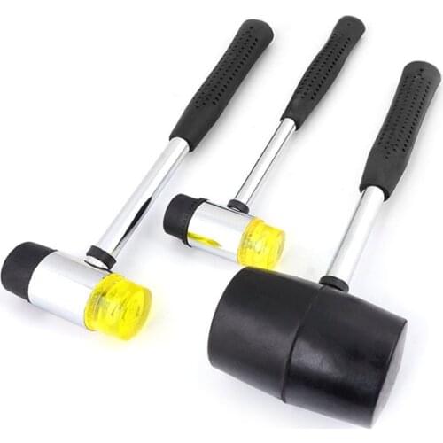 Steel pipe installation hammer rubber hammer Shelf floor tile rubber hammer Install the black rubber hammer