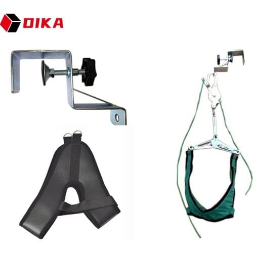 Over Door Hanging Neck Traction Orthosis Kit Pillow Stretching Belt Brace Adjustable Cervical Correction Stretcher Pain Relief