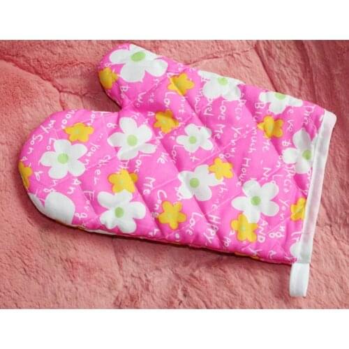 Oven Gloves Cotton Insulated Oven Mitts 1Pcs Pot Holders And Oven Non-Slip Mittens Baking Heat Resistant Gloves Kitchen Tools