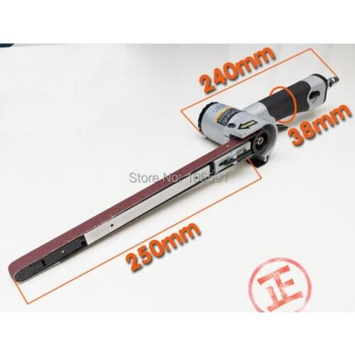 Long reach arm Pneumatic belt machine,13 * 610mm, lengthened, pneumatic grinders, ring belt polishing ,grinding machine