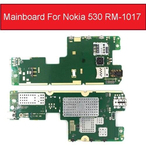 Unlocked Mainboard Motherboard Flex Circuits Cable FPC For Nokia 530 RM-1017 Mainboard With One SIM Card Flex Cable Repair Parts