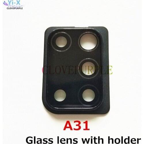 Rear Back Camera Glass Lens with Cover Frame Ring Holder for Samsung Galaxy A31 A51 A71 Spare Parts
