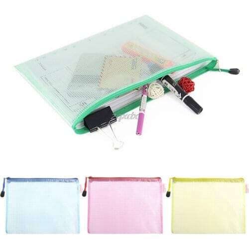 A3 Gridding Waterproof Zip Bag Document Pen Filing Products Pocket Folder Office & School Supplies Whosale&Dropship
