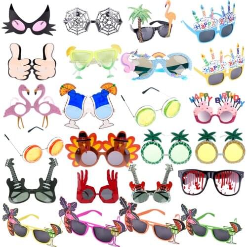 Wedding Decor Pineapple Sunglasses Cute Beach Party Novelty Flamingo Party Decorations Hawaiian Funny Glasses Event Supplies