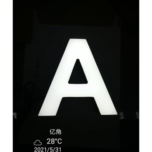 Customized Professional Durable Acrylic Luminous Face Lit Sign Solid 3D Light Letter for Home Bar