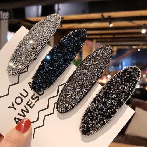 Rhinesto Barrettes Hairpins Hair clips Geometric Fashion Korean Lady Girl Head wear Accessories Wholesale Gifts Party