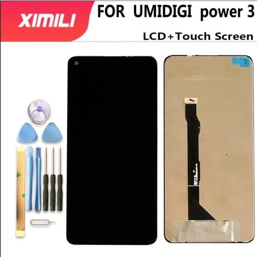 6.53" For Umidigi Power 3 LCD Display+Touch Screen 100% Original Tested LCD Digitizer Glass Panel Replacement For power 3 +tools