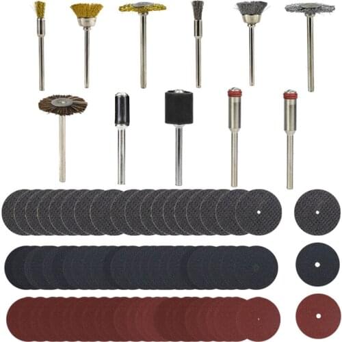 151pcs Rotary Tool Accessory Metal Cutting Disc with Polishing Wheel 1/8''(3.175mm) Shank Sanding Polishing Accessory Kit