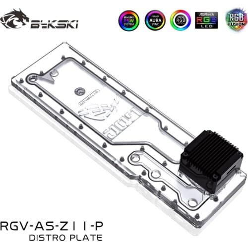 BYKSKI Acrylic Tank use for ASUS ROG Z11 Computer Case / 3PIN 5V D-RGB / Combo DDC Pump Cool Water Channel Solution
